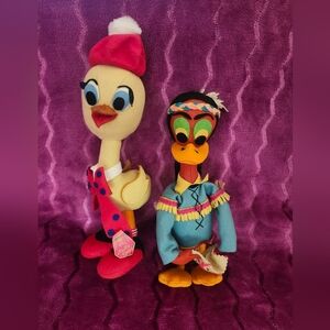 Vintage Designer Felt Plush Toy Set